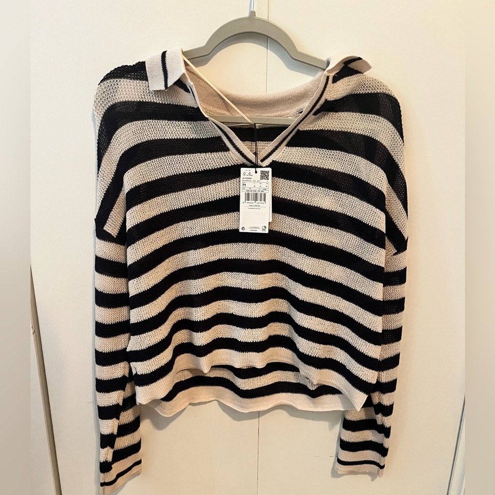 Mango collared shirt - size medium. New w/ tags